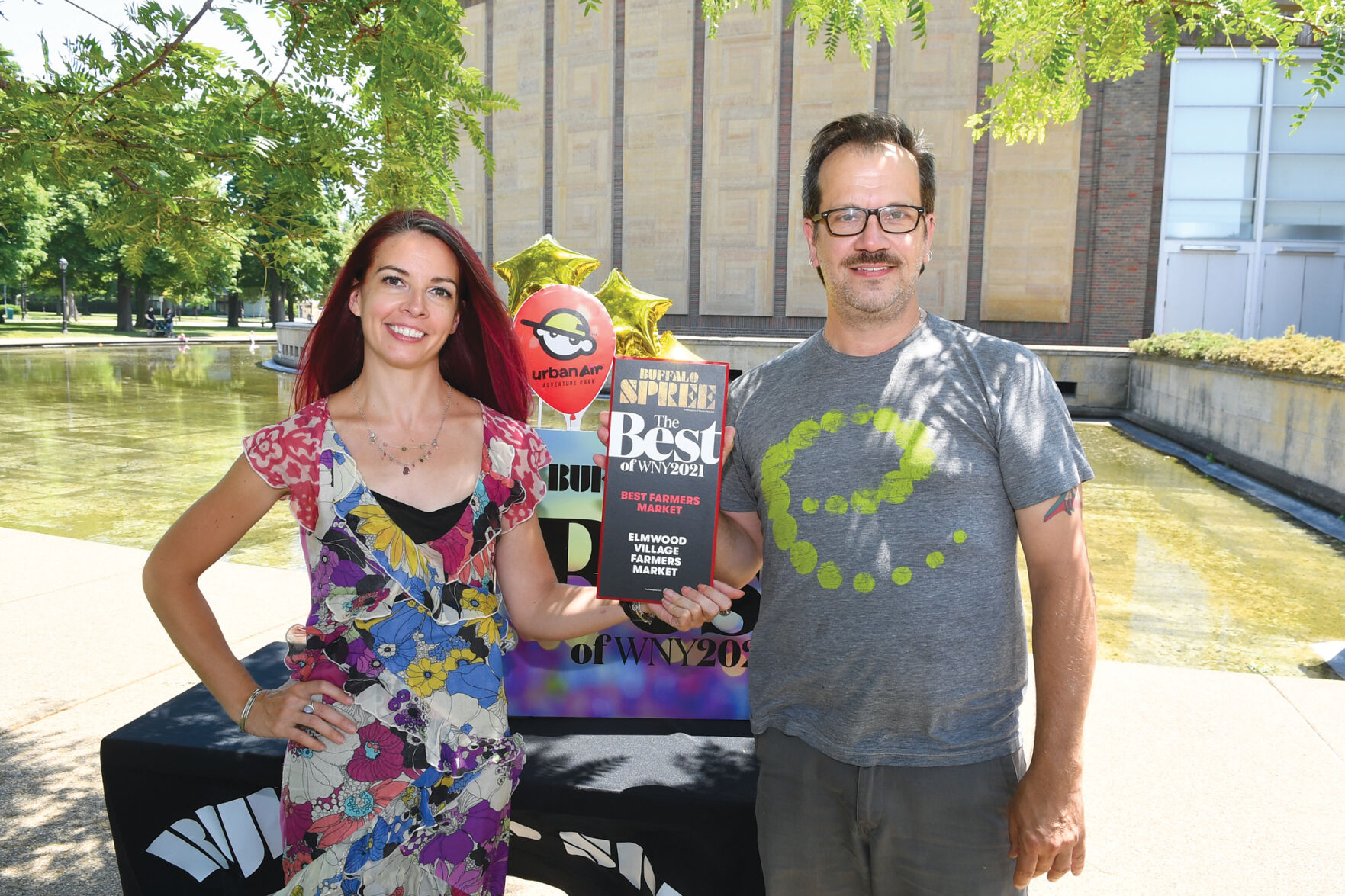 Therese Deutschlander and James Cichocki of Elmwood Village Association, Best Farmers Market